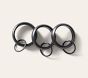 Quiet Glide Curtain Round Rings - Set of 10