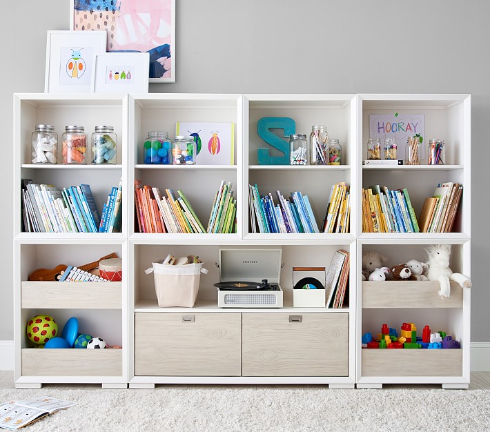 Callum Wall Extra-Wide Drawer Base &amp; Cubby Storage Set