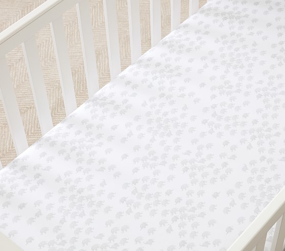 Elephant fitted crib sheet online