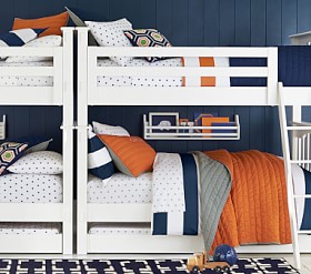 Kendall Twin-Over-Twin Kids Bunk Bed | Pottery Barn Kids