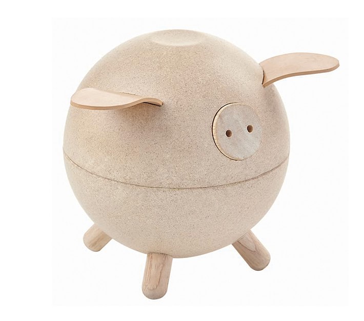 Plan Toys Natural Piggy Bank