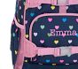 Mackenzie Navy Pink Multi Hearts Backpacks