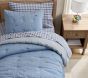 Chambray Embroidered Transportation Comforter &amp; Shams