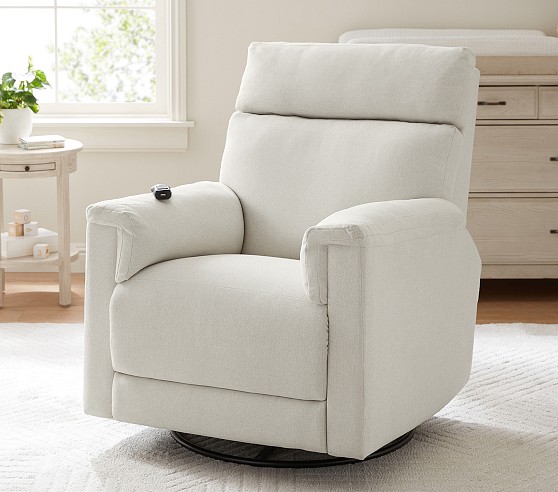 Dream Deluxe Swivel Glider Recliner with Heat and Massage Pottery Barn Kids