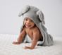 Faux Fur Elephant Baby Hooded Towel