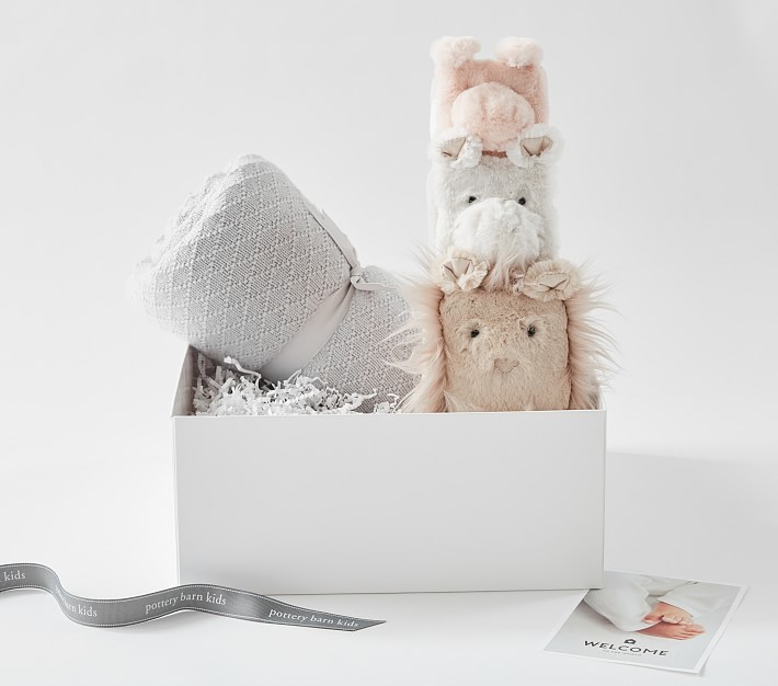 Cozy Critter Stacker &amp; Blanket Gift Set