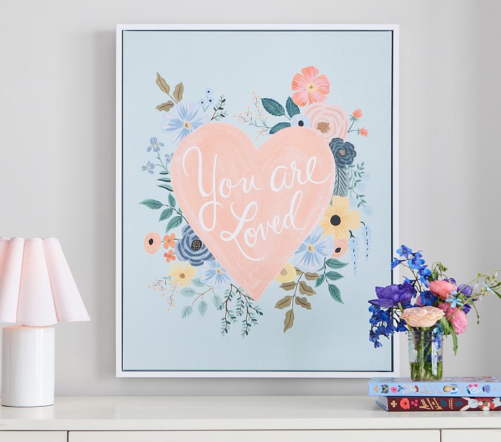 Rifle Paper Co. You Are Loved Framed Wall Art (30" x 24") Pottery