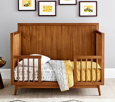 Baby crib mid century best sale