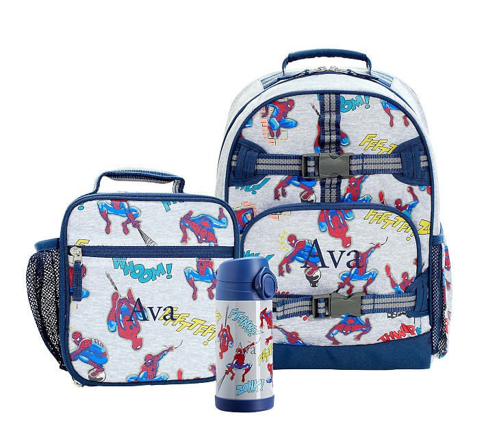 Mackenzie Marvel's Spider-Man Glow-in-the-Dark Backpack &amp; Lunch Bundle, Set of 3