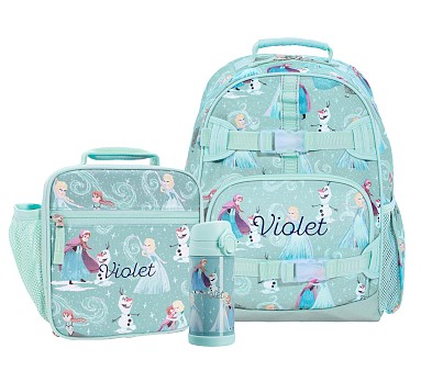 Mackenzie Aqua Diseny Frozen Backpack Lunch Bundle Set of 3 Pottery Barn Kids