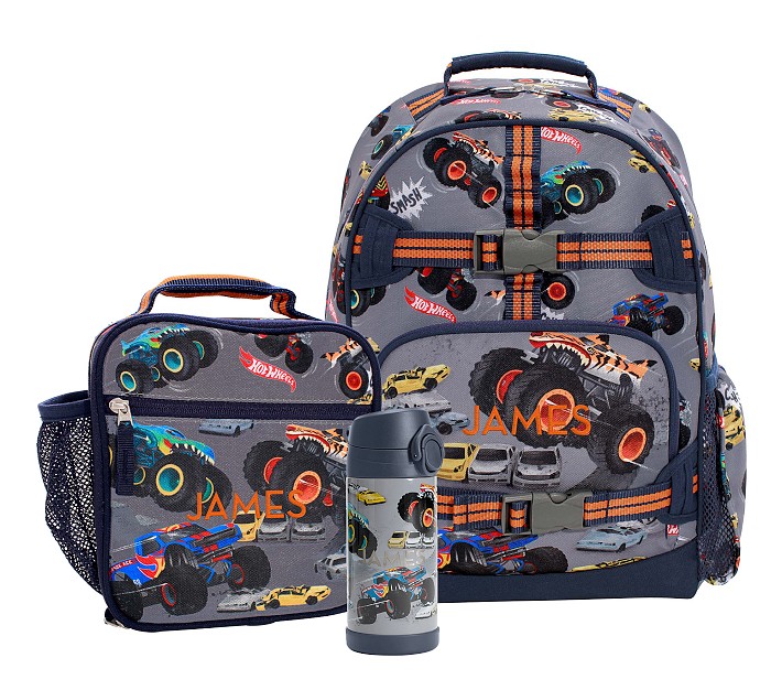 Mackenzie Hot Wheels&#8482; Monster Trucks Backpack &amp; Lunch Bundle, Set of 3