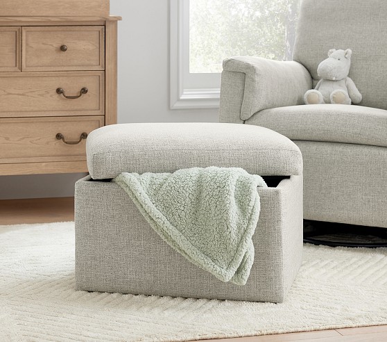 Glider storage ottoman best sale