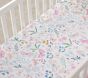 Wildflower Butterfly Crib Fitted Sheet