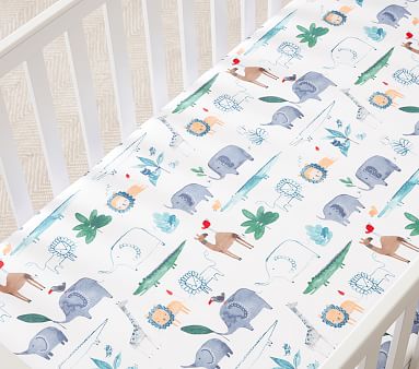 Organic Colby Crib Sheets - Set of 2 | Pottery Barn Kids