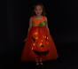 Kids Light-Up Pumpkin Tutu Halloween Costume