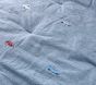 Chambray Embroidered Transportation Comforter &amp; Shams