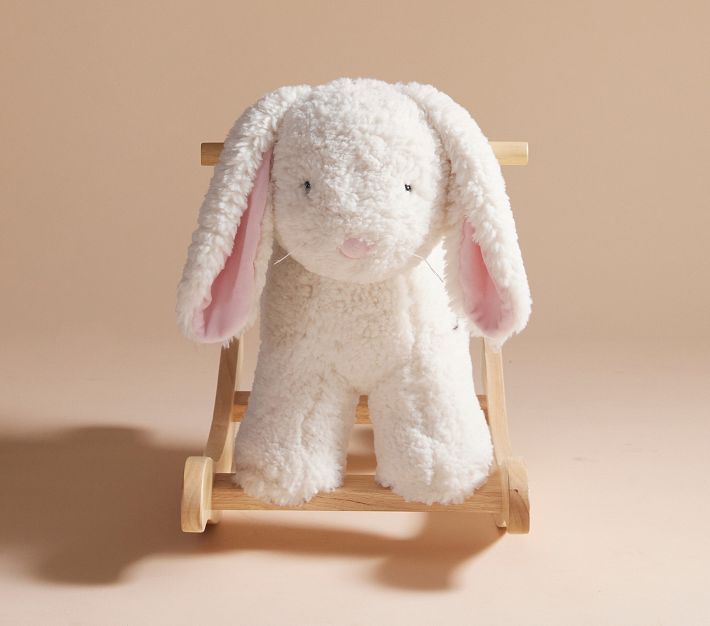 Sherpa Bunny Plush Toy Rocker Animal Rocker Pottery Barn Kids