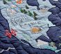 World Map Quilt &amp; Shams