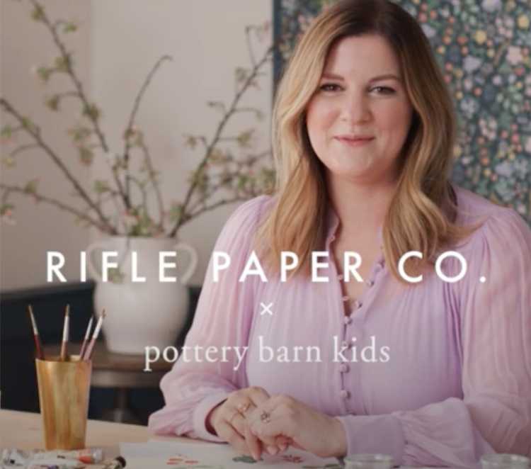 Rifle Paper Co. Floral Crib Fitted Sheets, Set of 2 Pottery Barn Kids