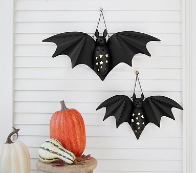 Pottery good Barn Kids Bat Weatherproof Pumpkin Luminary