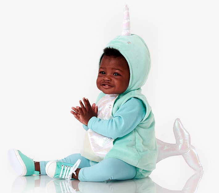 Baby Blue Narwhal Costume