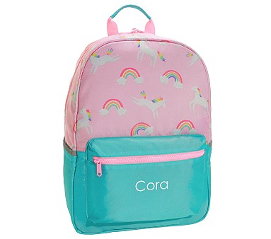 Pink Rainbow Unicorn Astor Large Backpack