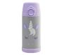 Mackenzie Critter Gray Unicorn Water Bottle