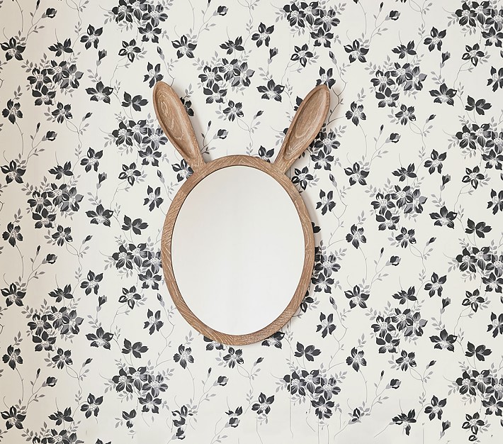 Emily &amp; Meritt Wood Bunny Mirror