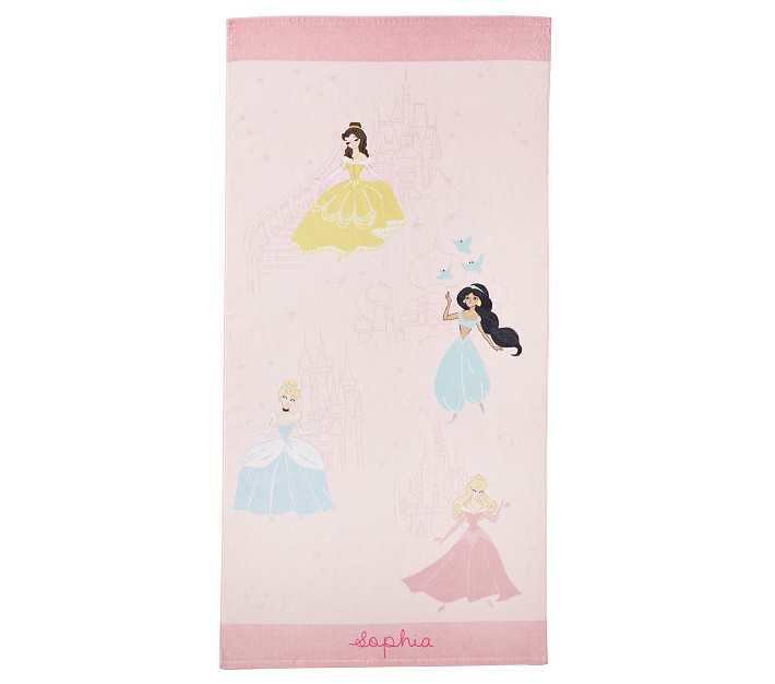 Disney Princess Castles Kid Beach Towel