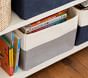 Gray Colorblock Canvas Storage