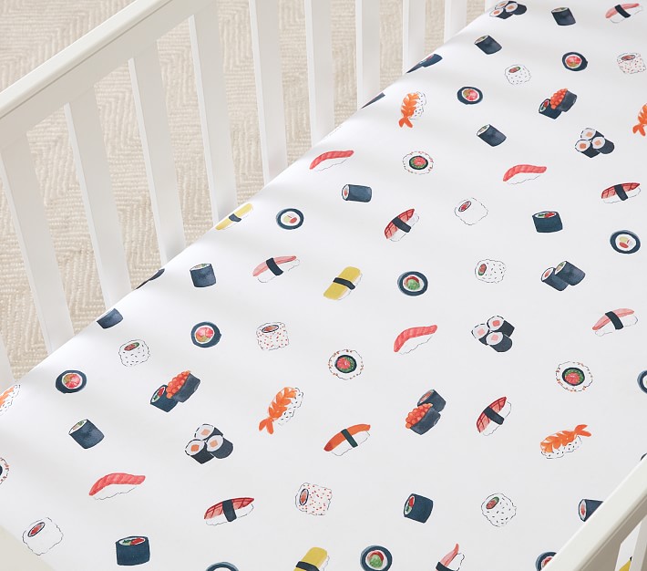 Sushi Organic Crib Fitted Sheet