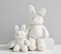 White Long Ear Metallic Bunny Plush Toy