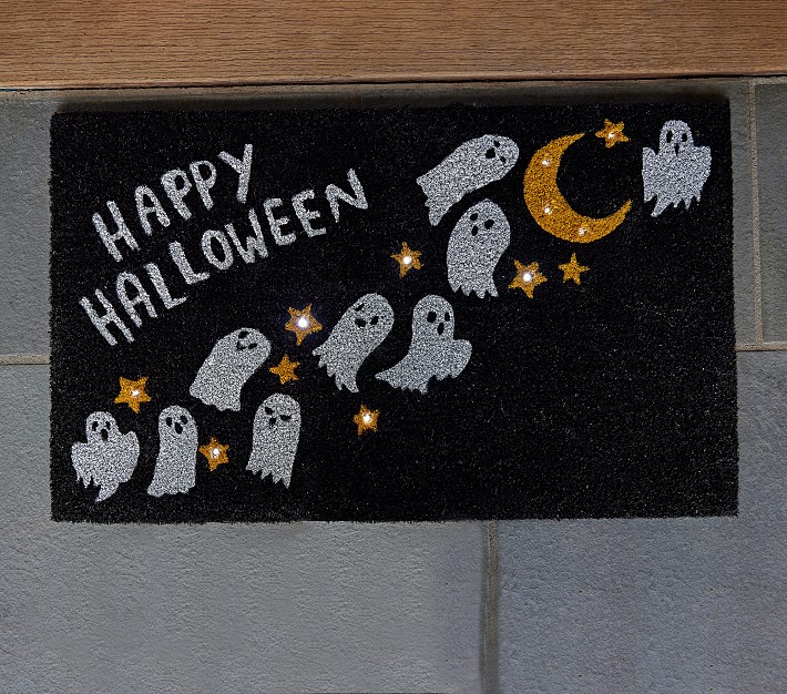 Happy Halloween LightUp Doormat Pottery Barn Kids
