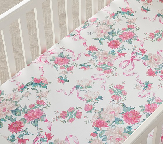 Pottery Barn Kids Avanti Rose store Complete Crib Set