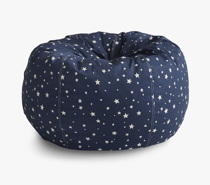 Anywhere Beanbag&#8482;, Navy Glow-in-the-Dark Scattered Stars