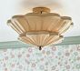 Julia Berolzheimer Linen Scallop Flush Mount