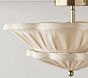 Julia Berolzheimer Linen Scallop Flush Mount