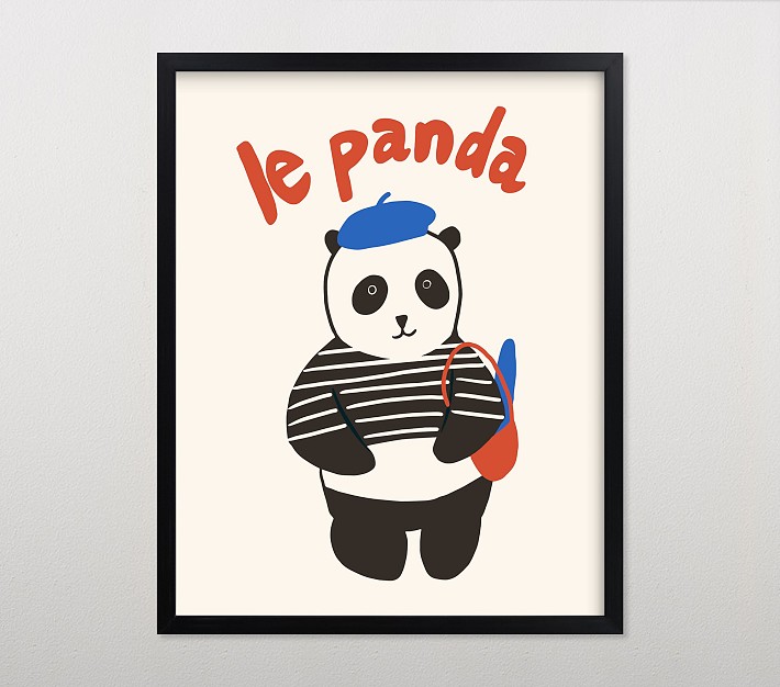 Minted&#174; French Panda Wall Art by Morgan Kendall