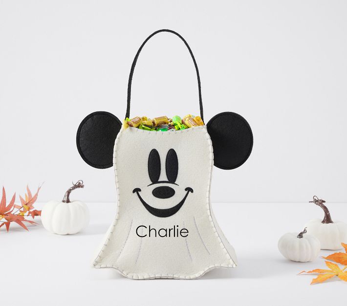 Disney Mickey Mouse Ghost Shaped Treat Bag Pottery Barn Kids