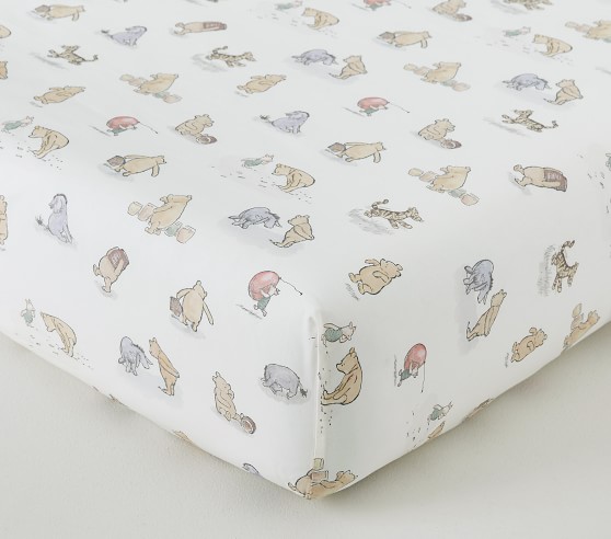 Disney's Winnie the Pooh Organic Crib Fitted Sheet