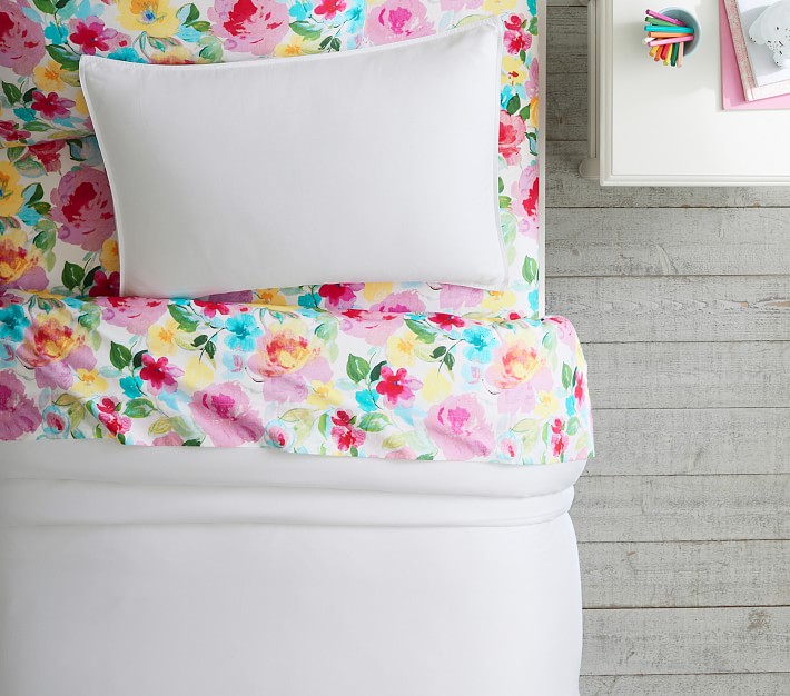 Hope for Flowers by Tracy Reese Bouquet Floral Organic Sheet Set &amp; Pillowcases