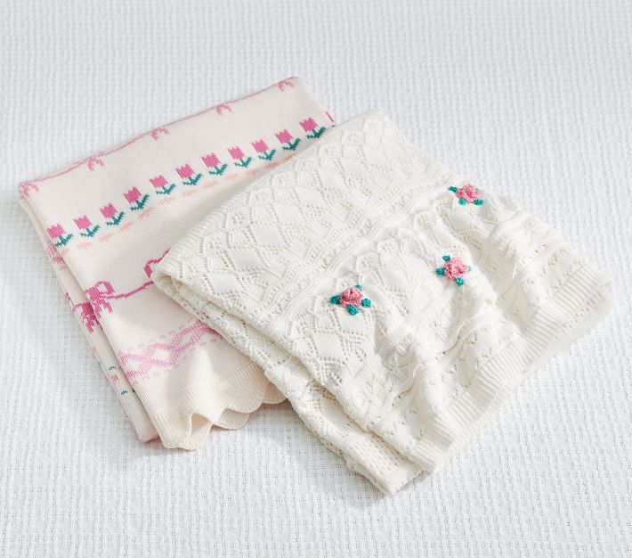 LoveShackFancy Fair Isle Baby Blanket Pottery Barn Kids