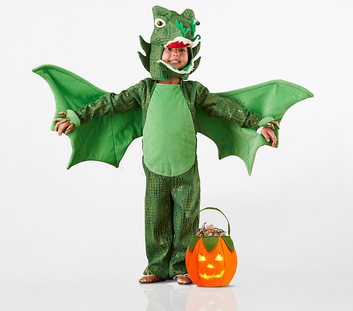 Kids Green Dragon Halloween Costume