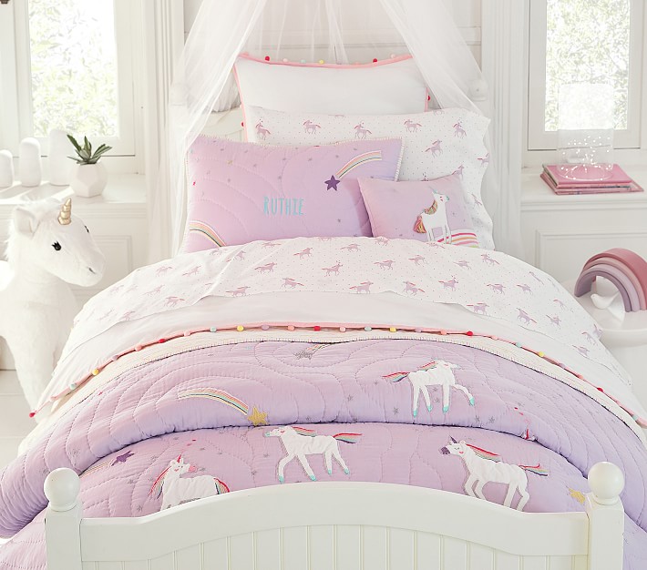 Pottery barn kids unicorn sheets on sale