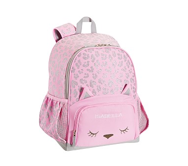 Mackenzie Critter Pink Glitter Kitty Girls Backpack Pottery Barn Kids