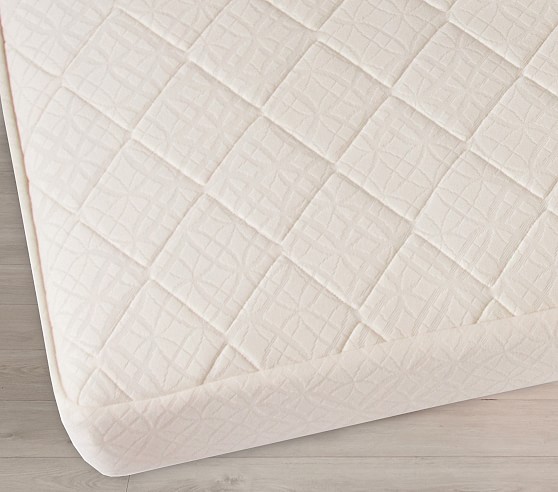 Naturepedic Organic Cotton Waterproof Crib Mattress Pad Pottery Barn Kids