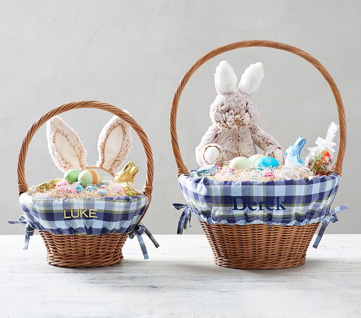 Plaid Easter Basket Liners