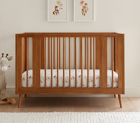 Mid Century Modern Convertible Crib Pottery Barn Kids