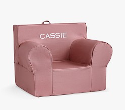 Oversized Anywhere Chair®, Pink Berry Twill