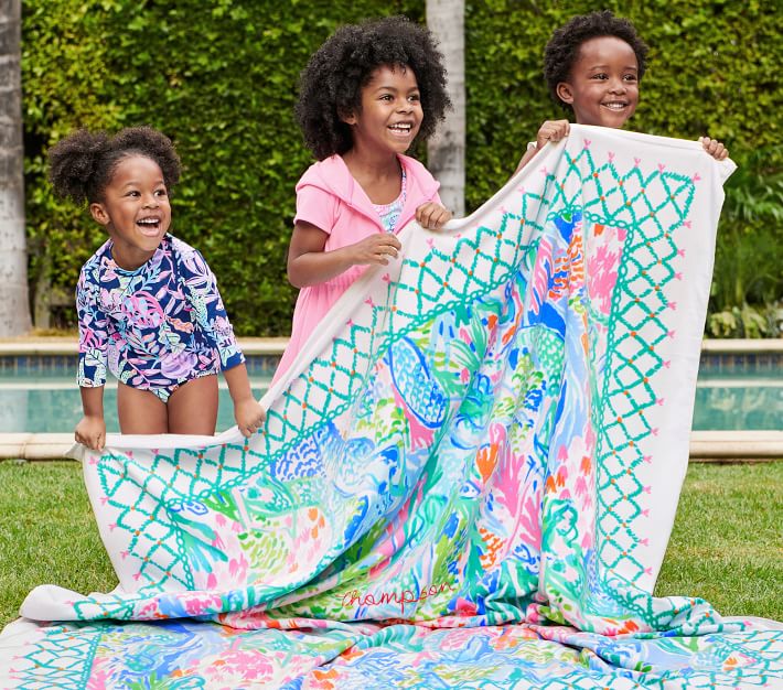 Lilly Pulitzer Mermaid Cove Family Towel Pottery Barn Kids